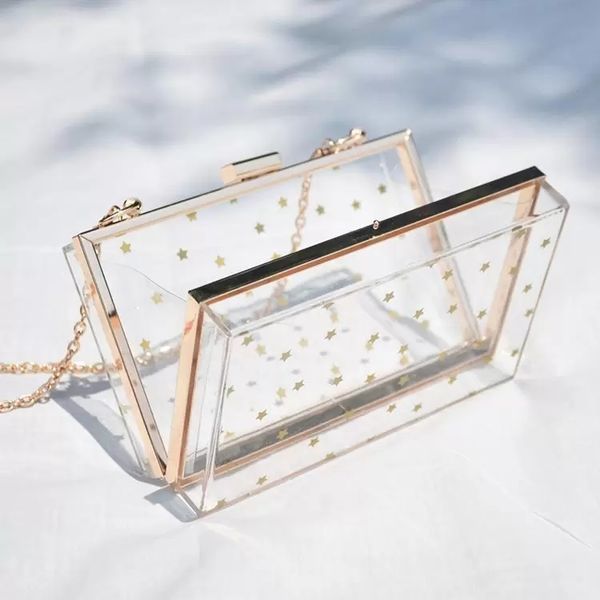 evening bags fashion women hard box acrylic transparent bag luxury clutch with star sequin shoulder bagsevening
evening bags fashion women hard box acrylic transparent bag luxury clutch with star sequin shoulder bagsevening