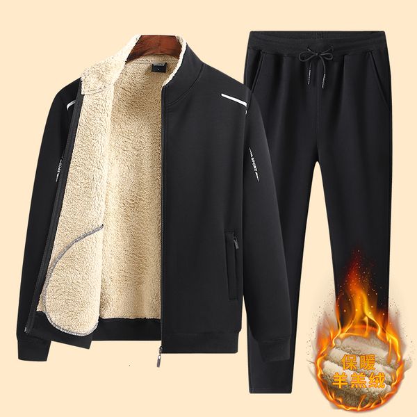 mens tracksuits lamb cashmere winter thick sets tracksuit fleece sportswear zipper cardigan pants casual 2 pieces set men fashion suit 22113, Gray
mens tracksuits lamb cashmere winter thick sets tracksuit fleece sportswear zipper cardigan pants casual 2 pieces set men fashion suit 22113, Gray