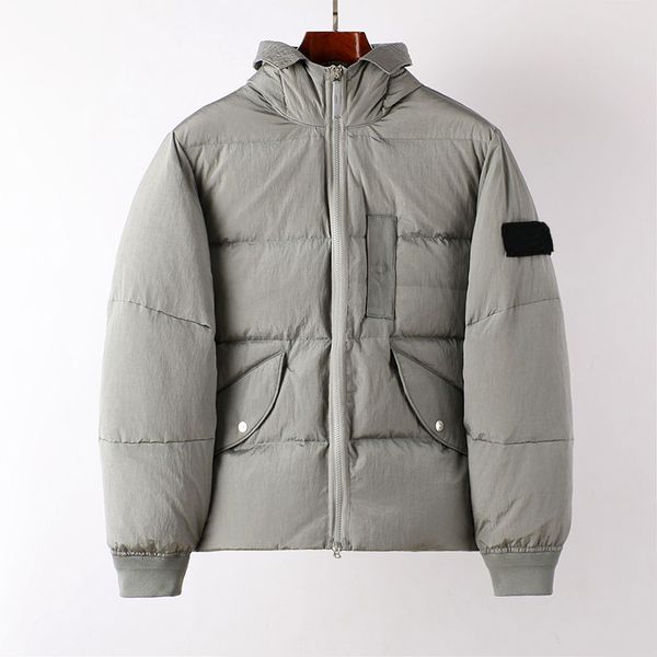 new autumn and winter men's metal light down jacket couples hooded armband pleated nylon down coat, Black
new autumn and winter men's metal light down jacket couples hooded armband pleated nylon down coat, Black