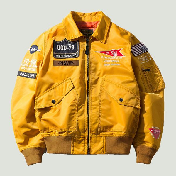 men's jackets spring autumn bomber baseball mens outdoor casual pattern letter embroidery loose motorcycle pilot coats male streetwear, Black;brown
men's jackets spring autumn bomber baseball mens outdoor casual pattern letter embroidery loose motorcycle pilot coats male streetwear, Black;brown