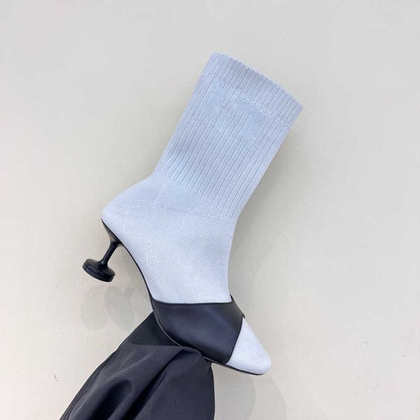 winter boots luxury designer round toe fly knit high heels knitted medium elastic sock boots women's summer 221130, Black
winter boots luxury designer round toe fly knit high heels knitted medium elastic sock boots women's summer 221130, Black