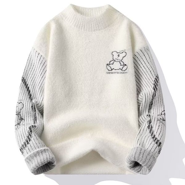 mens sweaters autumn winter warm casual clothing bear plush jacket fleece fashion vintage sweater men ropa 221130, White;black
mens sweaters autumn winter warm casual clothing bear plush jacket fleece fashion vintage sweater men ropa 221130, White;black