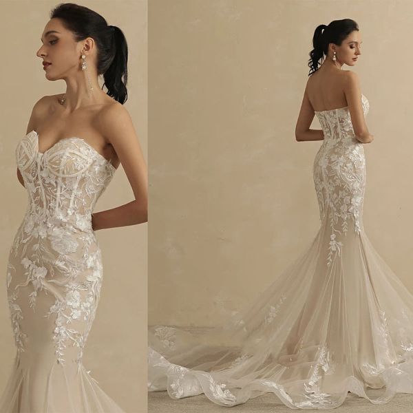 sweetheart champagne mermaid wedding dress for women ivory lace sleeveless trumpet vintage bride 2022 bridal gown new, White
sweetheart champagne mermaid wedding dress for women ivory lace sleeveless trumpet vintage bride 2022 bridal gown new, White