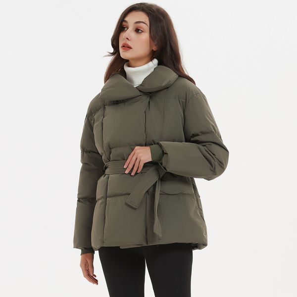 women's down parkas malina winter thick stand collar fashion tie waist coats elegant solid short padded jackets female ladies 221129, Black
women's down parkas malina winter thick stand collar fashion tie waist coats elegant solid short padded jackets female ladies 221129, Black