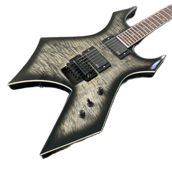 lvychinese electric guitar duplex tremolor system flame maple transparent black color
lvychinese electric guitar duplex tremolor system flame maple transparent black color