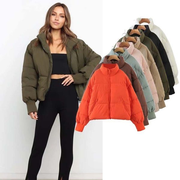 women's down parkas cotton clothes winter fashion thin warm ladies jacket short section 221129, Black
women's down parkas cotton clothes winter fashion thin warm ladies jacket short section 221129, Black