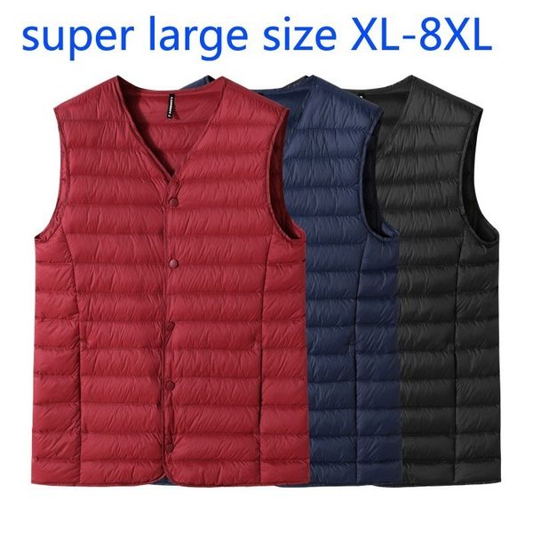 mens vests arrival fashion super large autumn winter men down vest warm vneck thin single breasted casual plus size xl5xl 6xl 7xl 8xl 221129, Black;white
mens vests arrival fashion super large autumn winter men down vest warm vneck thin single breasted casual plus size xl5xl 6xl 7xl 8xl 221129, Black;white