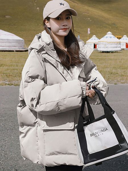 women's down parkas winter jacket for women hooded college's cotton jackets woman fashion female casual short bread coats 221129, Black
women's down parkas winter jacket for women hooded college's cotton jackets woman fashion female casual short bread coats 221129, Black