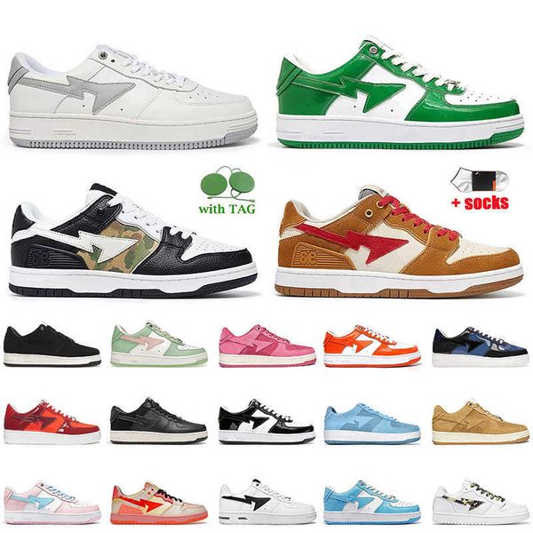 socks with a bathing bapesta designer casual shoes for women mens bapestas sta sk8 platform sneakers pastel pack green pink wheat red white, Black
socks with a bathing bapesta designer casual shoes for women mens bapestas sta sk8 platform sneakers pastel pack green pink wheat red white, Black