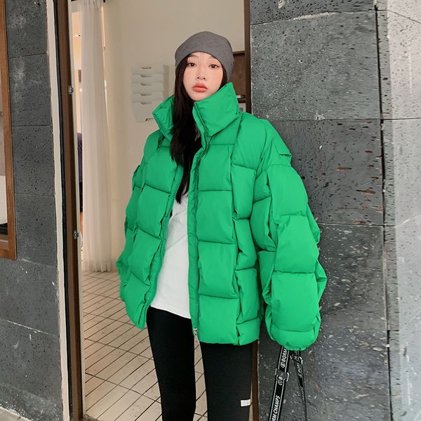 women's down parkas jacket cotton winter green warm thickened korean fashion coat 221129, Black
women's down parkas jacket cotton winter green warm thickened korean fashion coat 221129, Black