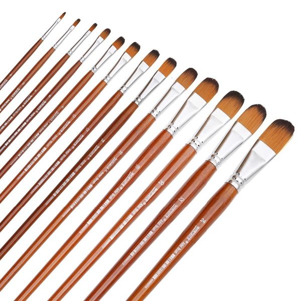 Painting Pens Wholesale Dainayw 13pcs Filbert Brushes Professional Long Handle Paint Watercolor Brush For Oil Acrylic Nylon Hair 13pcs/set
Painting Pens Wholesale Dainayw 13pcs Filbert Brushes Professional Long Handle Paint Watercolor Brush For Oil Acrylic Nylon Hair 13pcs/set