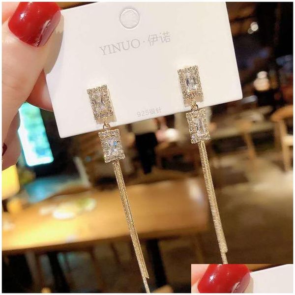 dangle chandelier fashion jewelry s925 sier post dangle earring square rhinstone tassels stud earrings drop delivery dhohh, Silver
dangle chandelier fashion jewelry s925 sier post dangle earring square rhinstone tassels stud earrings drop delivery dhohh, Silver