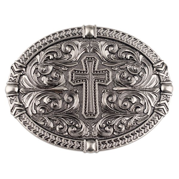 vintage decorative pattern cross cowboy belt buckles for cool men belts accessories, Slivery;black
vintage decorative pattern cross cowboy belt buckles for cool men belts accessories, Slivery;black