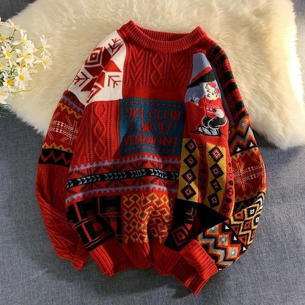 mens sweaters dimi red christmas men oversized cable knit 221129, White;black
mens sweaters dimi red christmas men oversized cable knit 221129, White;black
