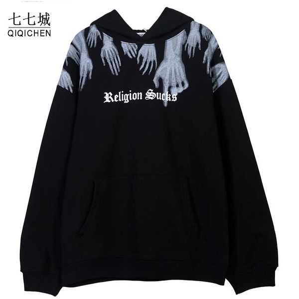 men's jackets hands religion sucks print hoodies men fleece hooded sweatshirts hipsterpunk rock pullover casual black hoodie couple 22, Black;brown
men's jackets hands religion sucks print hoodies men fleece hooded sweatshirts hipsterpunk rock pullover casual black hoodie couple 22, Black;brown