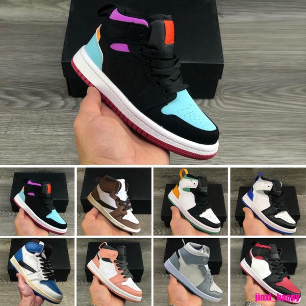 1s mens 1 basketball shoes kids sneakers lost found gorge green starfish bred patent dark mocha grey fog denim silver newstalgia boy girl, Black
1s mens 1 basketball shoes kids sneakers lost found gorge green starfish bred patent dark mocha grey fog denim silver newstalgia boy girl, Black