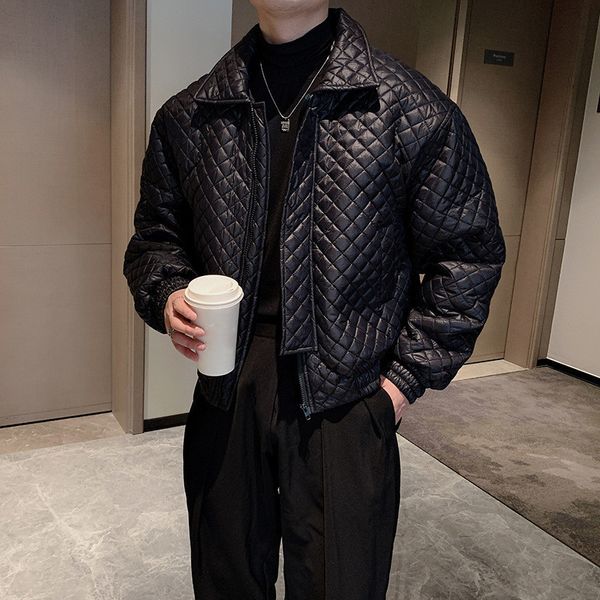 mens jackets winter trend thickened padded lapel loose short argyle coat bomber youth streetwear chaquetas hombre 221129, Black;brown
mens jackets winter trend thickened padded lapel loose short argyle coat bomber youth streetwear chaquetas hombre 221129, Black;brown