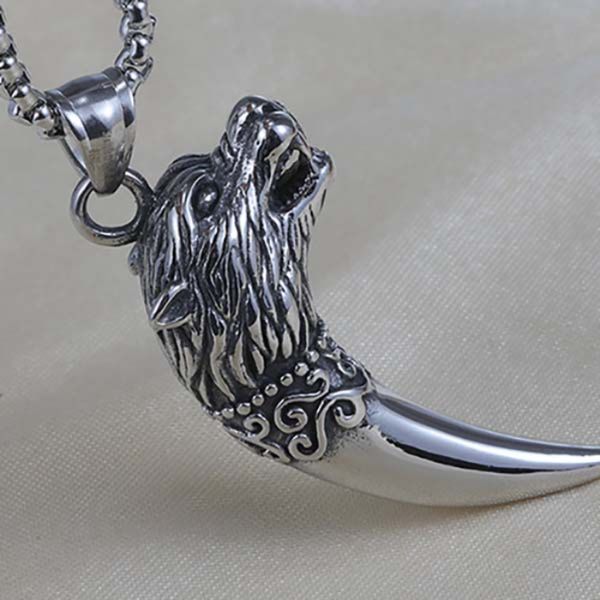 punk wolf tooth pendant necklaces ancient silver stainless steel chain necklace women men street hiphop fashion fine jewelry
punk wolf tooth pendant necklaces ancient silver stainless steel chain necklace women men street hiphop fashion fine jewelry