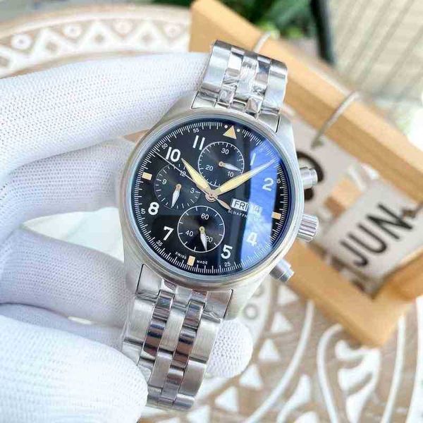luxury iwc pilot watch movement wristwatch 7b26 76rg 6-pin leisure business complex dial function, Slivery;black
luxury iwc pilot watch movement wristwatch 7b26 76rg 6-pin leisure business complex dial function, Slivery;black