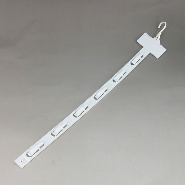 Advertising display equipment L42cm Plastic PP Retail Products Hanging Commodity Display Merchandise Clips Strips 6 Hooks Supermarket Promotion 220pcs 221130
