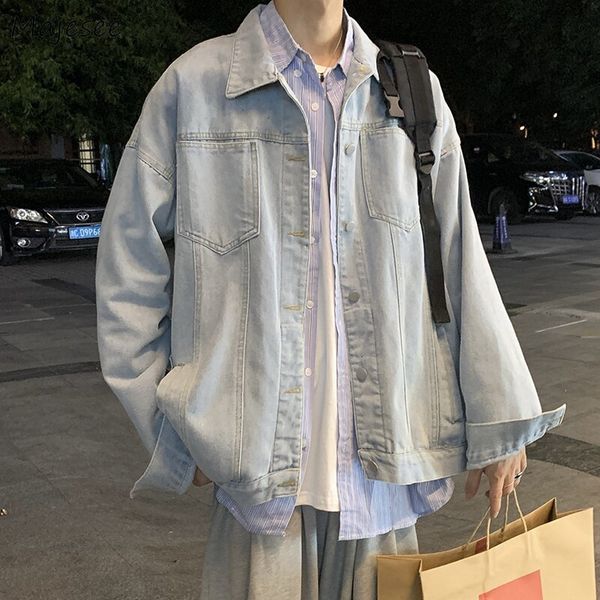 men's jackets denim men retro pocket korean style trendy spring handsome casual all match outwear casacas para hombre streetwear loose, Black;brown
men's jackets denim men retro pocket korean style trendy spring handsome casual all match outwear casacas para hombre streetwear loose, Black;brown
