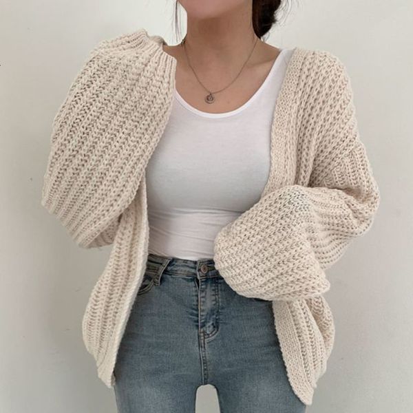 women's knits tees vintage harajuku lantern sleeve autumn coat women cardigan knitted sweater casual korean lazy wind y2k jacket 23328, White
women's knits tees vintage harajuku lantern sleeve autumn coat women cardigan knitted sweater casual korean lazy wind y2k jacket 23328, White