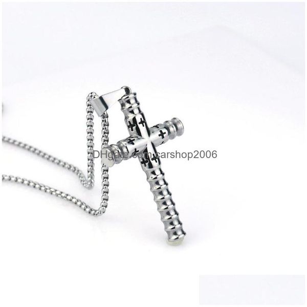 pendant necklaces fashion jewelry cross necklace men women hiphop pendant drop delivery necklaces pendants dhsvl, Silver
pendant necklaces fashion jewelry cross necklace men women hiphop pendant drop delivery necklaces pendants dhsvl, Silver