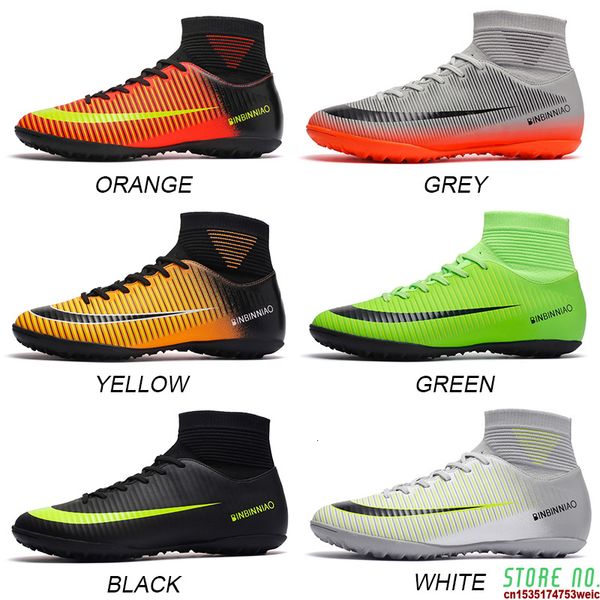 safety shoes football boots artificial plants soccer shoe society cleats man guayos boy futsal high sports sneakers 221130, Black;brown
safety shoes football boots artificial plants soccer shoe society cleats man guayos boy futsal high sports sneakers 221130, Black;brown