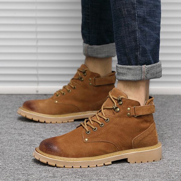 boots classic leather men's autumn winter highlace up allmatch tooling fashion trend casual desert mens 221129, Black
boots classic leather men's autumn winter highlace up allmatch tooling fashion trend casual desert mens 221129, Black