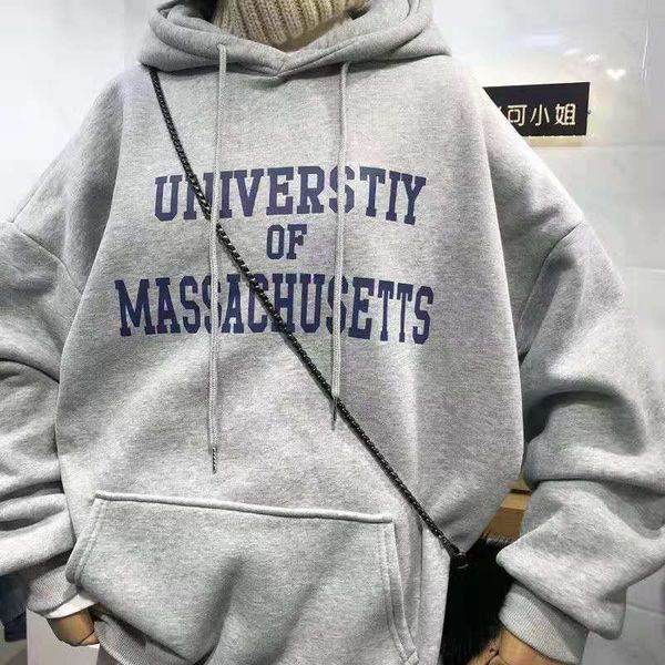 women's hoodies sweatshirts university of massachusetts printing american vintage loose women long sleeve pocket drawcord gray sweatshi, Black
women's hoodies sweatshirts university of massachusetts printing american vintage loose women long sleeve pocket drawcord gray sweatshi, Black
