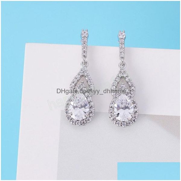 dangle chandelier sparkly inlaid zirconium water drop dangle earrings for women wedding party statement lightweight jewelry deliver dhnjx, Silver
dangle chandelier sparkly inlaid zirconium water drop dangle earrings for women wedding party statement lightweight jewelry deliver dhnjx, Silver