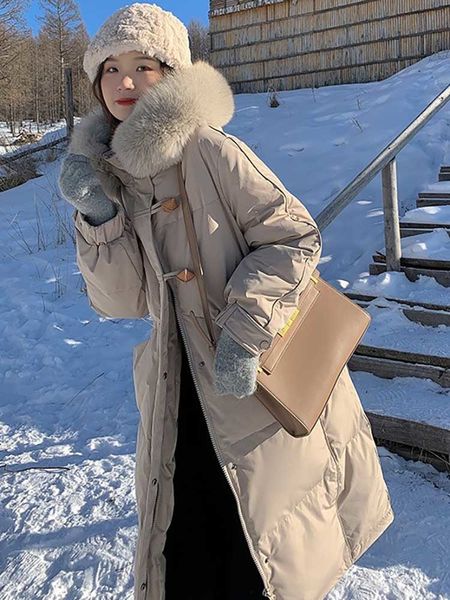women's down parkas winter jackets women fur collar bread clothes luxury fashion trend coats woman hooded warm thick long ladies 221129, Black
women's down parkas winter jackets women fur collar bread clothes luxury fashion trend coats woman hooded warm thick long ladies 221129, Black