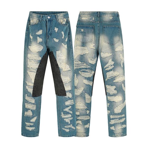 high street jeans men's pants embroidery hip hop vintage mens jean straight moto biker denim pants, Black;brown
high street jeans men's pants embroidery hip hop vintage mens jean straight moto biker denim pants, Black;brown