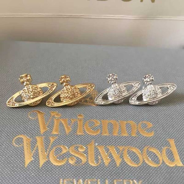 designer earrings vivian western empress dowager classic full diamond shiny little saturn ouyang nana high version, Golden
designer earrings vivian western empress dowager classic full diamond shiny little saturn ouyang nana high version, Golden