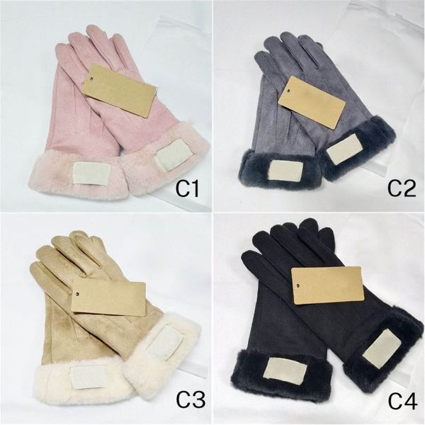 good winter women leather gloves matt fur mittens pu five fingers 4 colors soft with tag, Blue;gray
good winter women leather gloves matt fur mittens pu five fingers 4 colors soft with tag, Blue;gray