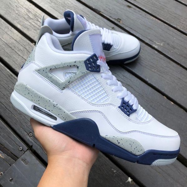 authentic 4 midnight navy shoes 4s white midnight navy-light smoke grey fire red men sports sneakers with original box dh6927-140
authentic 4 midnight navy shoes 4s white midnight navy-light smoke grey fire red men sports sneakers with original box dh6927-140