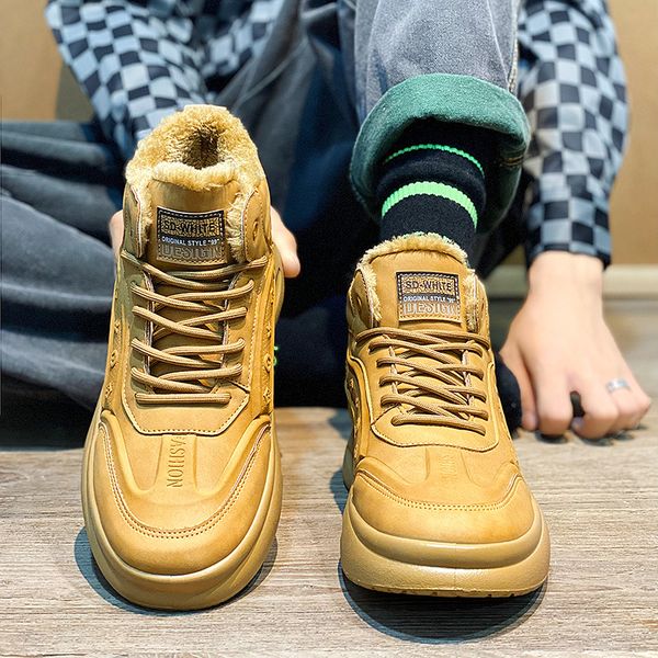 boots autumn and winter men's faux suede casual sports sneakers thicksoled masculino 221129, Black
boots autumn and winter men's faux suede casual sports sneakers thicksoled masculino 221129, Black