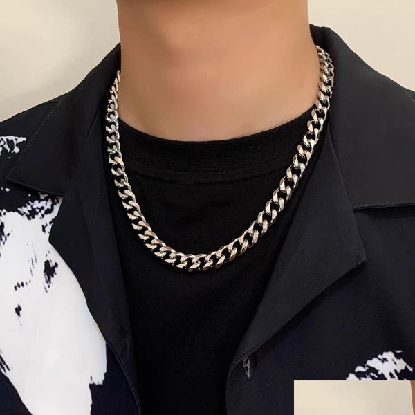 chains euramerican cuban figaro chain necklace man hip hop fashion titanium stainless steel thick necklaces drop delivery jewelry pen dhbfr, Silver
chains euramerican cuban figaro chain necklace man hip hop fashion titanium stainless steel thick necklaces drop delivery jewelry pen dhbfr, Silver