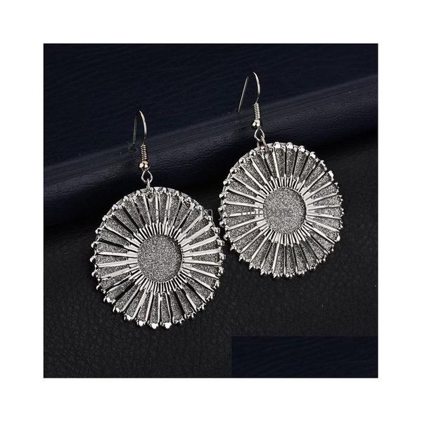 dangle chandelier vintage personality round geometric dangle earrings women girl gift unique design antique gold sier modern jewel dh7h1, Silver 
dangle chandelier vintage personality round geometric dangle earrings women girl gift unique design antique gold sier modern jewel dh7h1, Silver