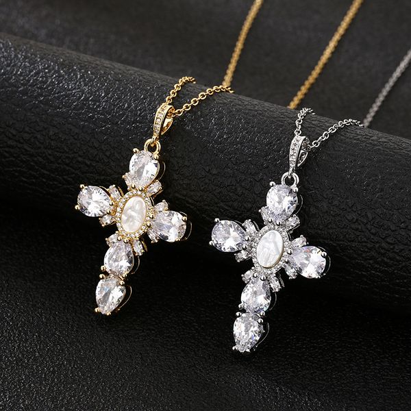 chokers luxury shell virgin mary cross pendant necklace for women charm zircon religious jewelry gifts 221130, Golden;silver
chokers luxury shell virgin mary cross pendant necklace for women charm zircon religious jewelry gifts 221130, Golden;silver