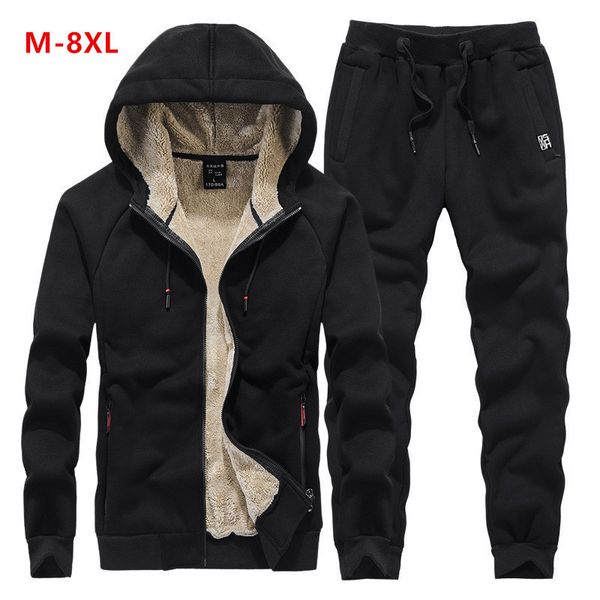 mens tracksuits 8xl inner fur winter set warm hoodies suit casual fleece lined sweatshirts 2 piece sportswear 221130, Gray
mens tracksuits 8xl inner fur winter set warm hoodies suit casual fleece lined sweatshirts 2 piece sportswear 221130, Gray