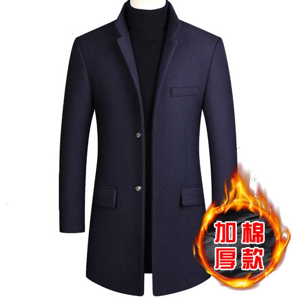men's wool blends fashion leisure in men's wool coat winter long trench cashmere jacket slim male woolen coat warm windbreaker 221, Black
men's wool blends fashion leisure in men's wool coat winter long trench cashmere jacket slim male woolen coat warm windbreaker 221, Black