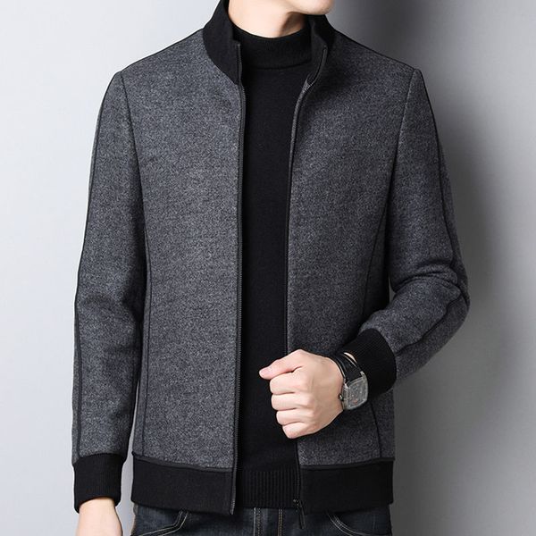 men's wool blends autumn fleece woolen jacket men warm solid color long sleeve coat plus size brand fashion wool clothing q149 221129, Black
men's wool blends autumn fleece woolen jacket men warm solid color long sleeve coat plus size brand fashion wool clothing q149 221129, Black