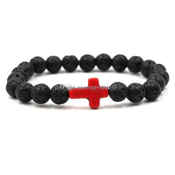 charm bracelets 8mm natural lava beads stone cross bracelet charm beaded essential oil diffuser bracelets elastic rock bangle dhszn, Golden;silver
charm bracelets 8mm natural lava beads stone cross bracelet charm beaded essential oil diffuser bracelets elastic rock bangle dhszn, Golden;silver