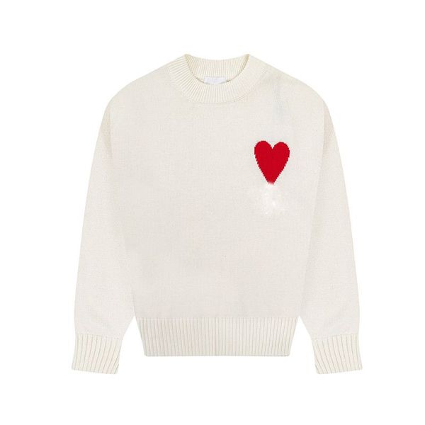 paris designer men's sweaters amis de coeur love jacquard crew neck sweater fashion brand streetwear for men and women w634, White;black
paris designer men's sweaters amis de coeur love jacquard crew neck sweater fashion brand streetwear for men and women w634, White;black