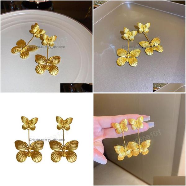 dangle chandelier exaggerated golden butterfly fashion advanced dangle earrings for women korean earring drop delivery jewelry dhsx5, Silver
dangle chandelier exaggerated golden butterfly fashion advanced dangle earrings for women korean earring drop delivery jewelry dhsx5, Silver