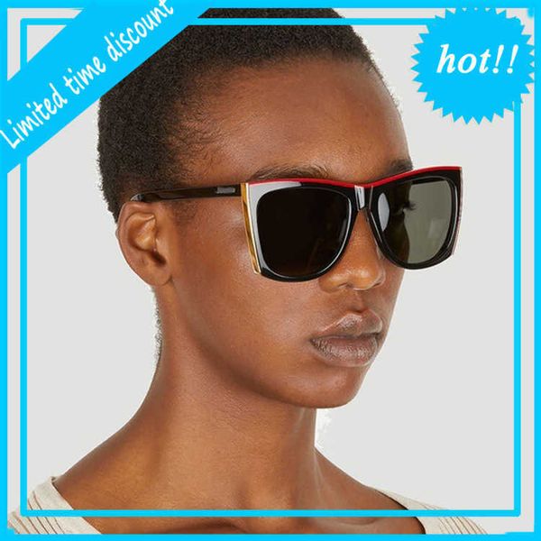 luxury designer sunglasses slp individual color blocking big frame black super women's ins net red ny sl539, White;black
luxury designer sunglasses slp individual color blocking big frame black super women's ins net red ny sl539, White;black