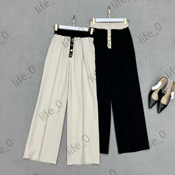 designer fashion womens pants polychromatic elastic waist trousers trousers straight wide casual all-match capris brand women clothes, Black;white
designer fashion womens pants polychromatic elastic waist trousers trousers straight wide casual all-match capris brand women clothes, Black;white