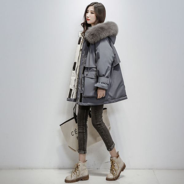women's down parkas pike coat winter warm waist jacket cotton clothing korean fashion hooded coat 221129, Black
women's down parkas pike coat winter warm waist jacket cotton clothing korean fashion hooded coat 221129, Black