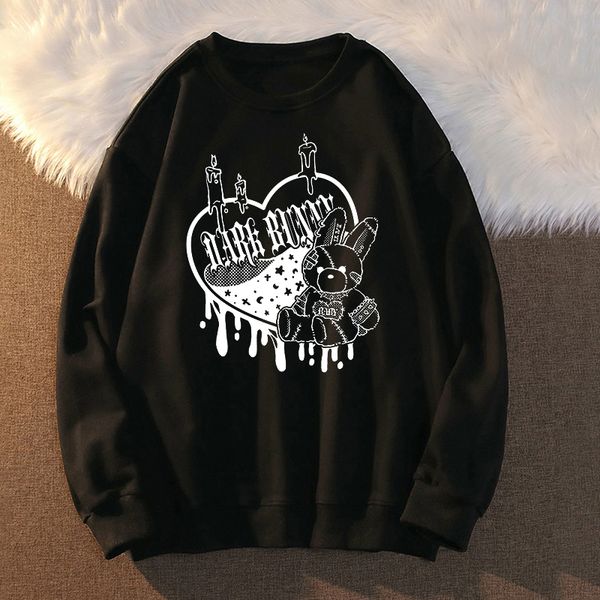 women's hoodies sweatshirts retro funny bear gothic women hoodie punk harajuku winter print dark aesthetic fairy death rock style y2k s, Black
women's hoodies sweatshirts retro funny bear gothic women hoodie punk harajuku winter print dark aesthetic fairy death rock style y2k s, Black